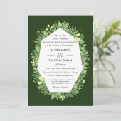 植物園フォーマルエレガントウェディング招待状 招待状 (スタンド正面)