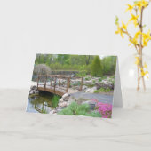 植物園内バタフライブリッジ引退 カード (黄色い花)