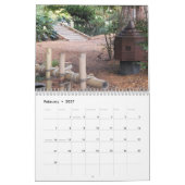 植物園日本の写真 カレンダー (2月 2027)