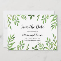 植物園水彩緑葉の緑