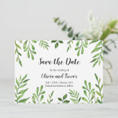 植物園水彩緑葉の緑 セーブザデート (スタンド正面)