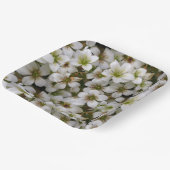 植物園白い花 ペーパープレート (傾斜あり)