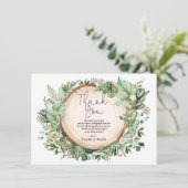 植物園素朴の森のベビーシャワー サンキューカード (スタンド正面)