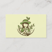 植物園芸ストアまたはサービス 名刺 (裏面)