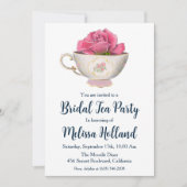 植物園茶パーティーブライダルシャワー 招待状 (正面)