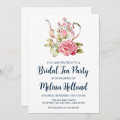 植物園茶パーティーブライダルシャワー 招待状 (正面/裏面)