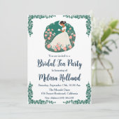 植物園茶パーティーブライダルシャワー 招待状 (スタンド正面)