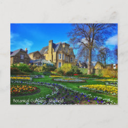 植物園、シェフィールド ポストカード