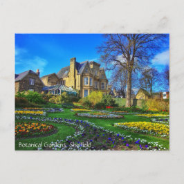 植物園、シェフィールド ポストカード