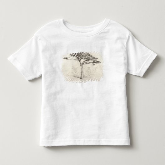 植物園、チェルシー1854年の古いヒマラヤスギ木(p トドラーTシャツ (正面)