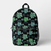植物園 プリントバックパック (正面)