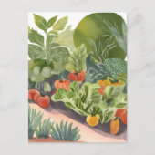 植物園 | 水の色絵を描の ポストカード (正面)