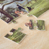 植物園、Kew Gardeのレバノンのヒマラヤスギ木 ジグソーパズル (側面)