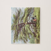 植物園、Kew Gardeのレバノンのヒマラヤスギ木 ジグソーパズル (縦)