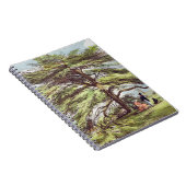 植物園、Kew Gardeのレバノンのヒマラヤスギ木 ノートブック (右側)