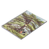 植物園、Kew Gardeのレバノンのヒマラヤスギ木 ノートブック (左側)