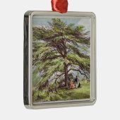 植物園、Kew Gardeのレバノンのヒマラヤスギ木 メタルオーナメント (右)