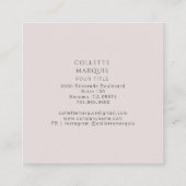 植物型モダンモノグラム名刺 スクエア名刺 (裏面)