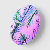 植物型壁時計 ラウンド壁時計 (傾斜)