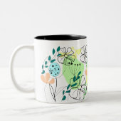 植物型鮮やかコーヒーカップ ツートーンマグカップ (左)