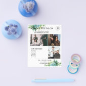 植物多肉性サロンサービスフライヤーテンプレート チラシ (シングル)