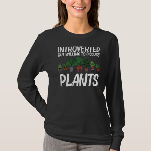 植物女子男性へ園芸植物ガーデナー Tシャツ (正面)