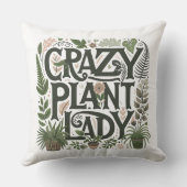 植物好きな女性  クッション (裏面)