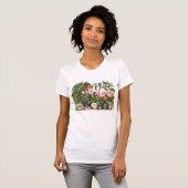植物好きな女性 Tシャツ (正面フル)