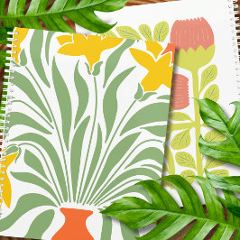 植物好きのためのおしゃれな水彩画 黄色いおしゃれ プランナー手帳