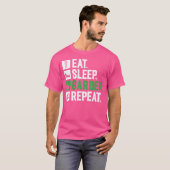 植物好き 園芸 おもしろい	 Eat Sleep Garden Rep Tシャツ (正面フル)