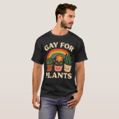 植物好きLGBTQ+ プライドと庭の家族 Tシャツ (正面フル)