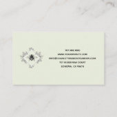 植物子供部屋ハニービーフローラロゴ 名刺 (裏面)