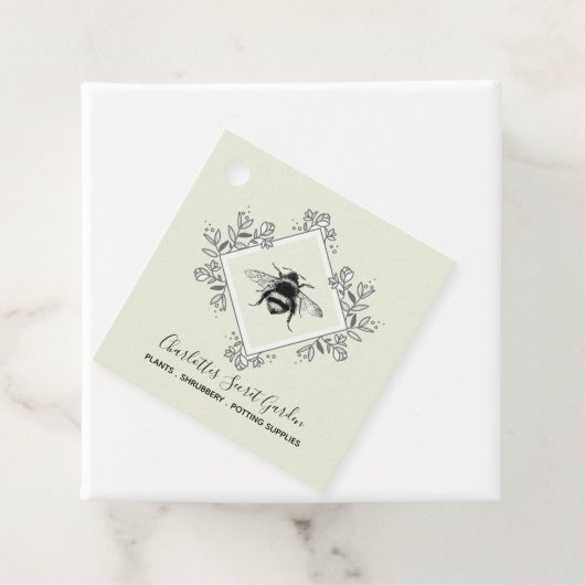 植物子供部屋園芸用品ハニービーのロゴ フェイバータグ (インサイチュ)