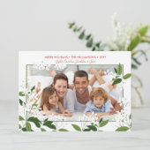 植物学のクリスマスジャスミンフラワーズファミリーの写真 シーズンカード (スタンド正面)