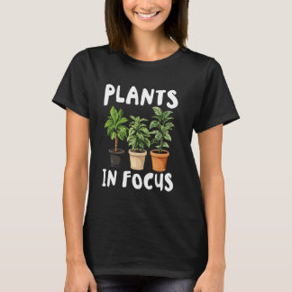 植物学の植物に焦点を当てた植物園芸 Tシャツ