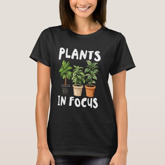 植物学の植物に焦点を当てた植物園芸 Tシャツ (正面)