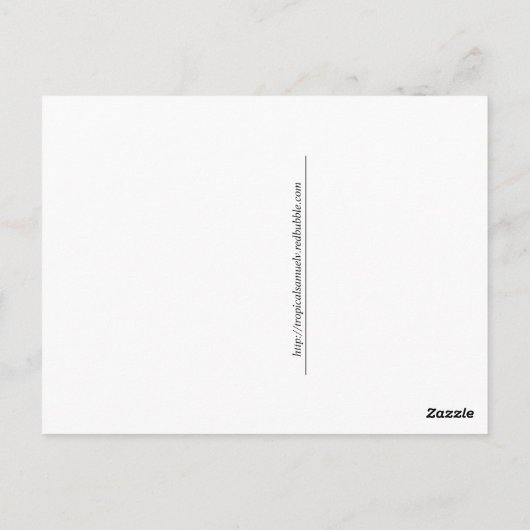 植物学の ポストカード (裏面)