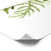 植物学の「歓迎結婚の」看板 ポスター (角)