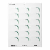 植物学はっきりした科 |アド空白のレス ラベル (フルシート)