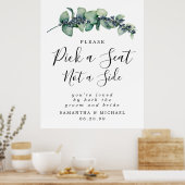 植物学はサイドサインではなく席を結婚選ぶ ポスター (キッチン)