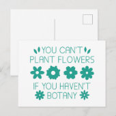 植物学を持たぬもしと花を植えられぬ ポストカード (正面/裏面)