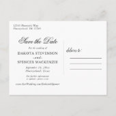 植物学エレガントの |銅バラ金ゴールドイベント日 案内ポストカード (裏面)