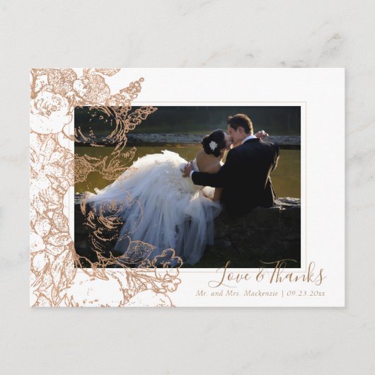 植物学エレガントの |銅フローラ写真提供 ポストカード (正面)