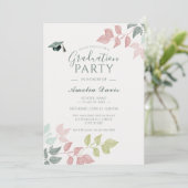 植物学エレガント卒業パーティー招待状 招待状 (スタンド正面)