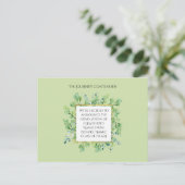 植物学エレガント卒業発表 ポストカード (スタンド正面)