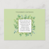 植物学エレガント卒業発表 ポストカード (正面)