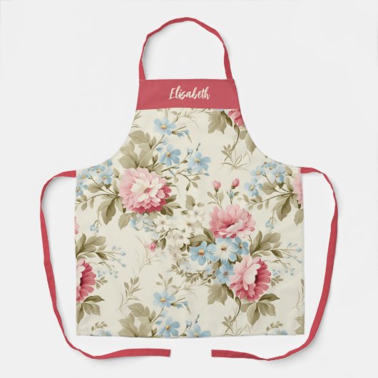 植物学エレガント系フローラ エプロン (正面)