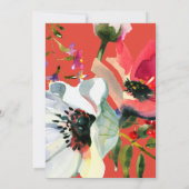 植物学カラフル卒業パーティー招待状 招待状 (裏面)