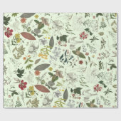 植物学パターン1 ラッピングペーパー (フラット)
