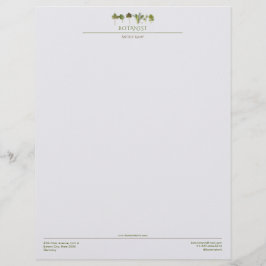 植物学ビジネス レターヘッド